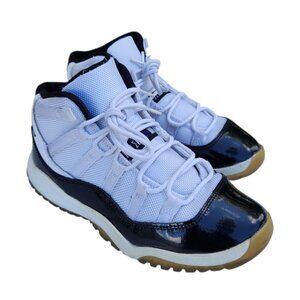 Jordan 11 Retro PS 378039-107 White Black Dark Concord Size 2.5Y